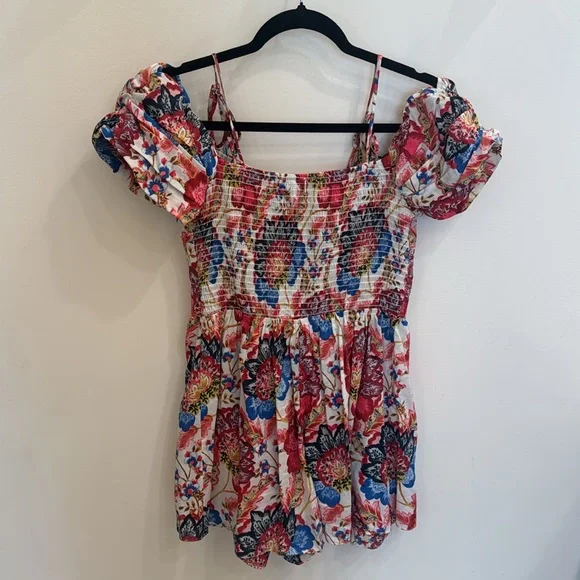 MISA LOS ANGELES
Ruchika Floral Romper size small red blue floral EUC - Picture 13 of 15